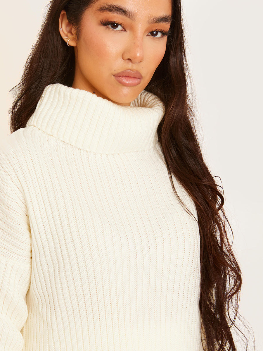 Roll Neck Knitted Top & Trouser Co-ord